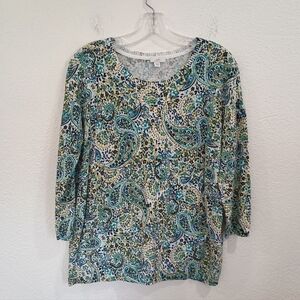J. Jill Floral Pullover Sweater